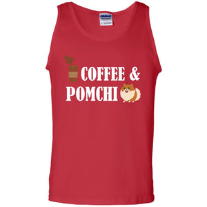 Coffee And Pomchi Lover ShirtG220 Gildan 100% Cotton Tank Top