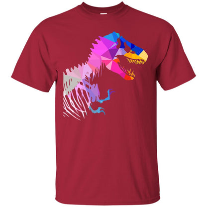 Geometric Abstract Triangular Pattern Dinosaur T-shirt Cardinal