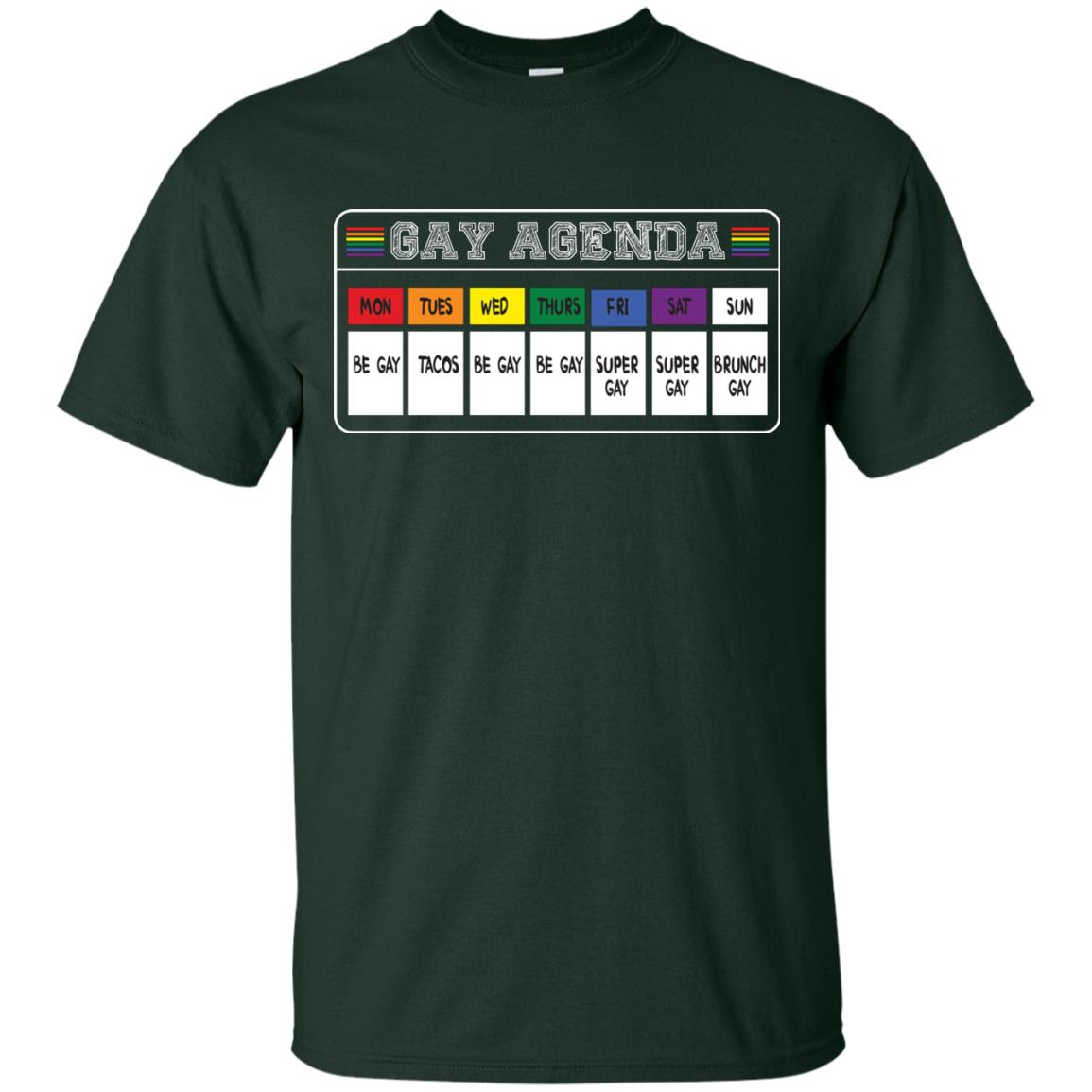 Gay Agenda Funny Lgbt T-shirt Forest