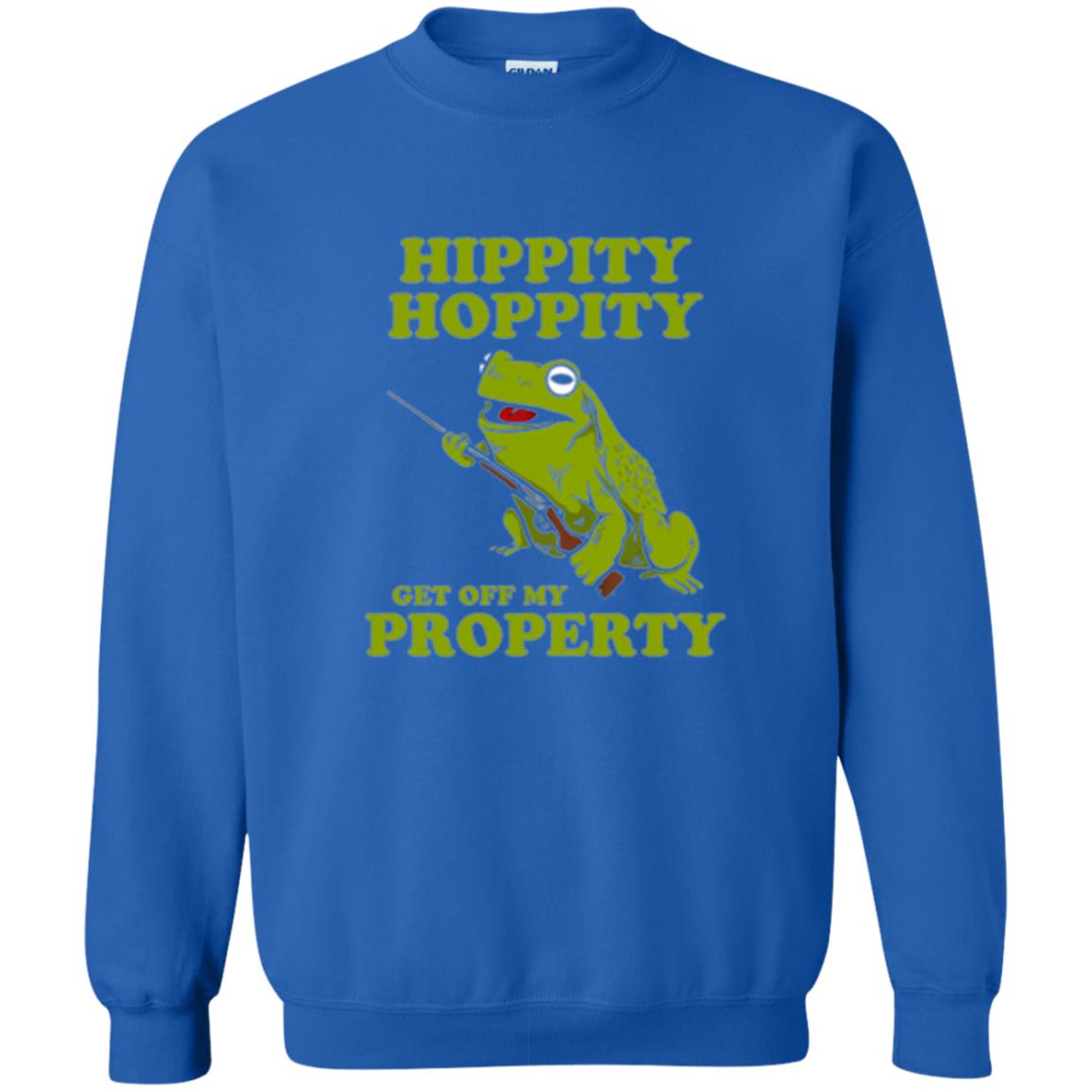 Frog Lover T-shirt Hippity Hoppity Get Off My Property Royal