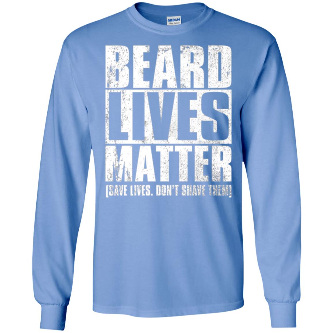 Beared Men T-shirt Beared Lives Matter Carolina Blue