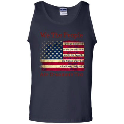 Americans We Are People Are Dreamers Too T-shirt Navy