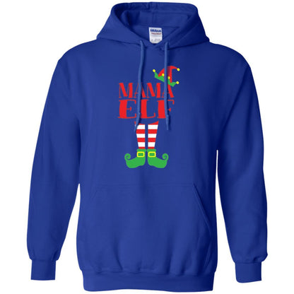 Family Christmas T-shirt Mama Elf T-shirt Royal