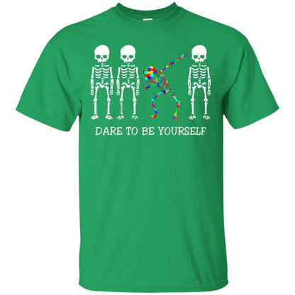 Dare To Be Yourself Autism Awareness T-shirt Irish Green