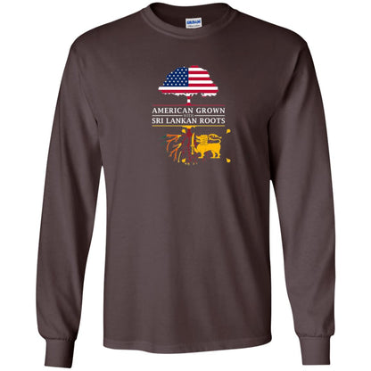 American Grown With Sri Lankan Roots Shirt Dark Chocolate
