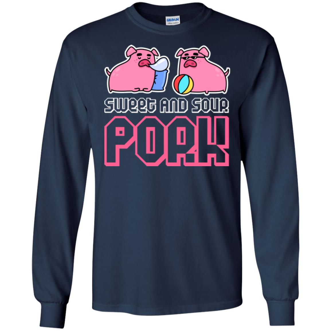 Food Lover T-shirt Sweet And Sour Pork Navy