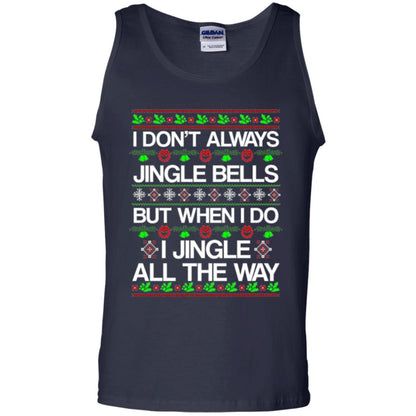 Christmas T-shirt I Don't Always Jingle Bells Navy