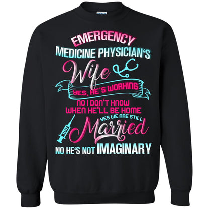 Emergency Medicine Physician's Wife Yes We Are Still Married Shirt Black