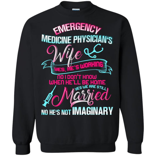 Emergency Medicine Physician's Wife Yes We Are Still Married Shirt Black