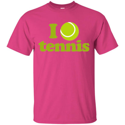 I Love Tennis T-shirt Heliconia