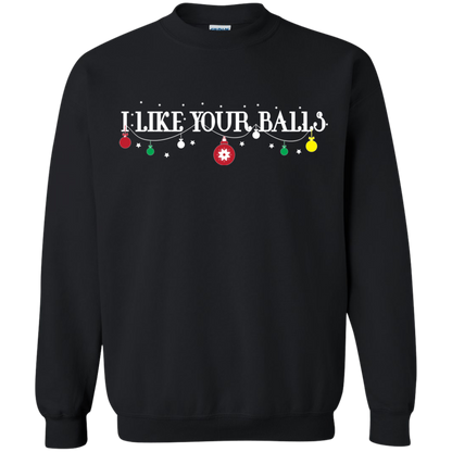 Christmas T-shirt I Like Your Balls Black