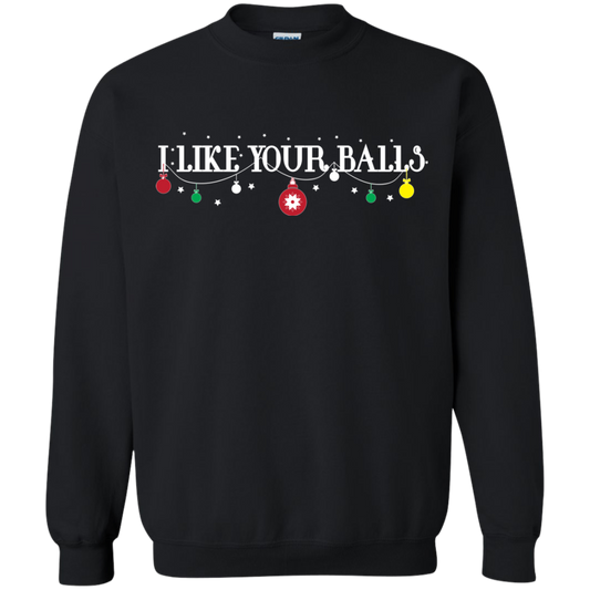 Christmas T-shirt I Like Your Balls Black