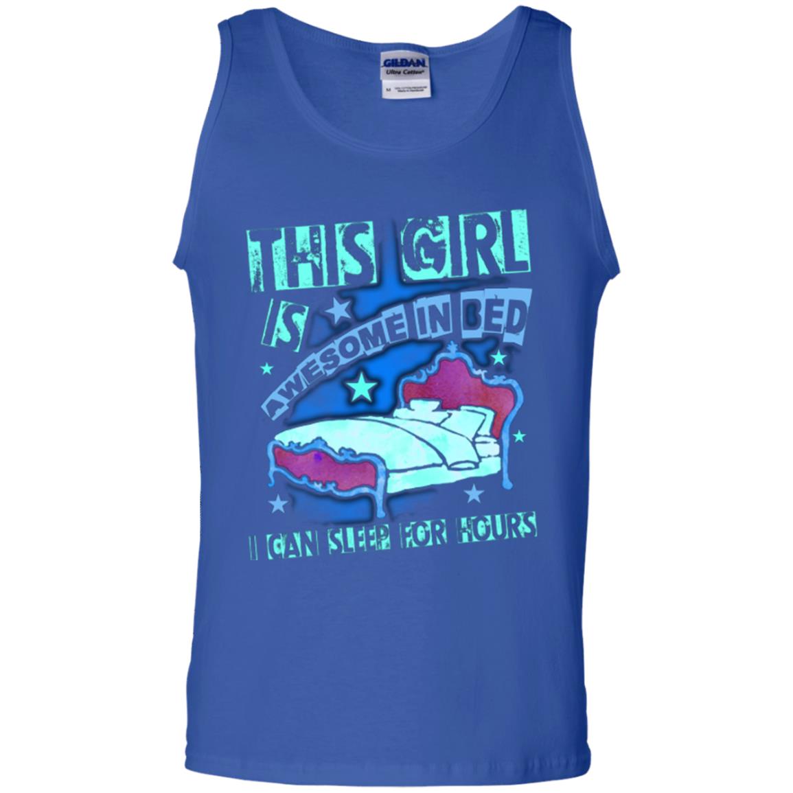 This Girl Is Awesome In Bed I Can Sleep For Hours T-shirt Royal