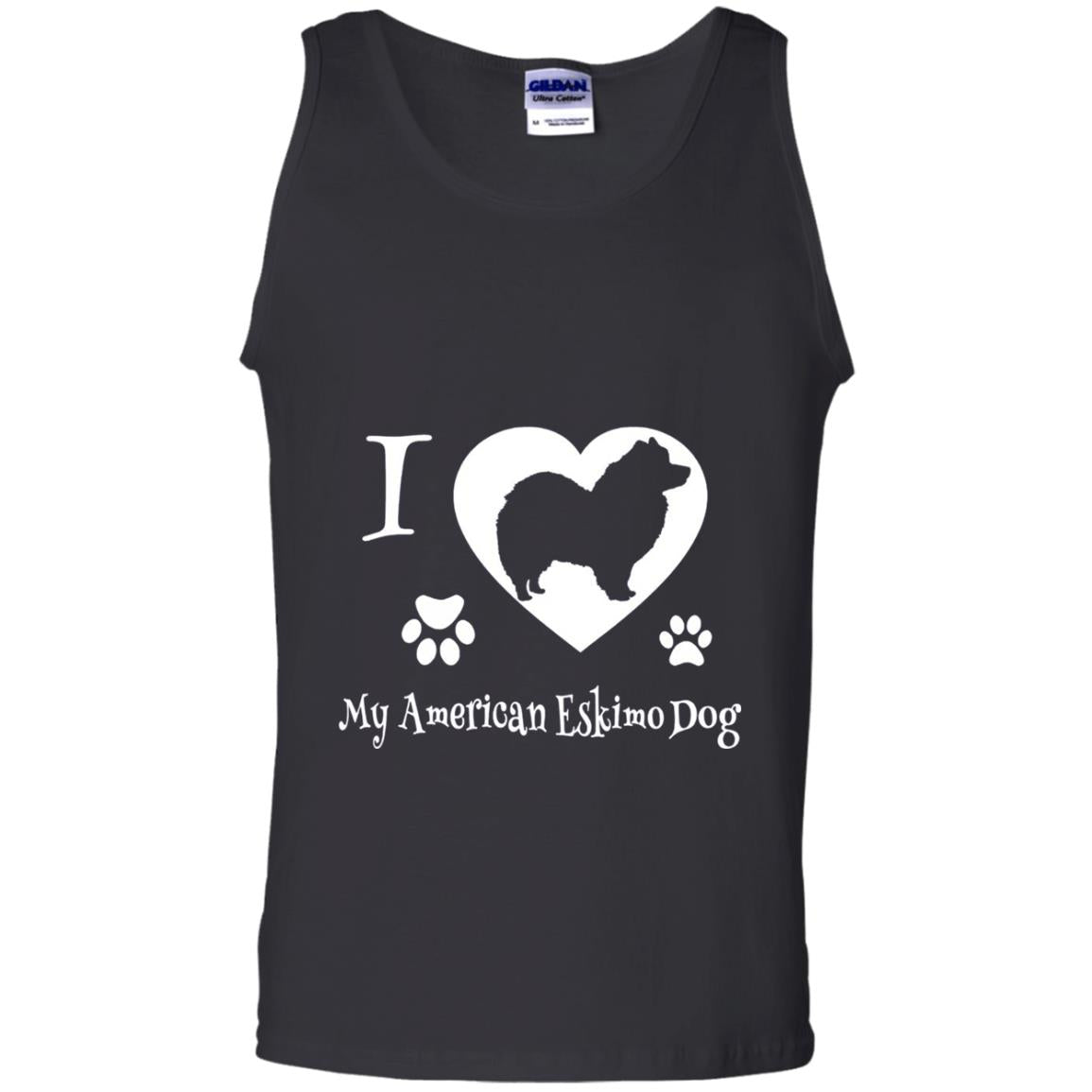 Dog Lover T-shirt I Love My American Eskimo Dog Black