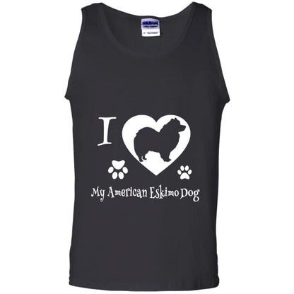 Dog Lover T-shirt I Love My American Eskimo Dog Black