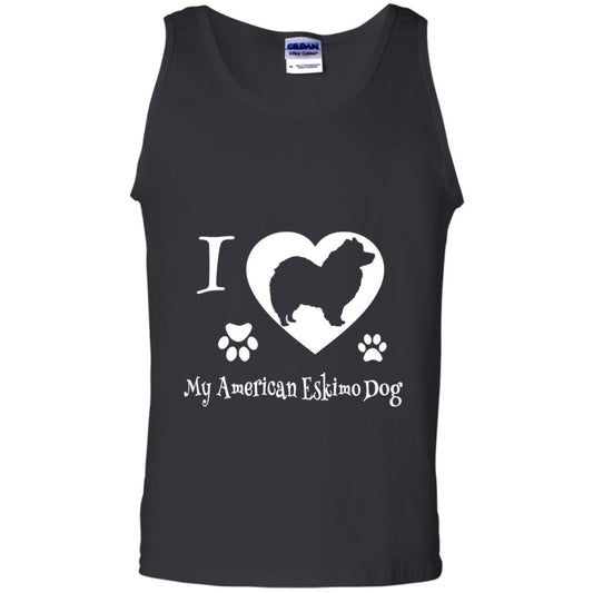 Dog Lover T-shirt I Love My American Eskimo Dog Black