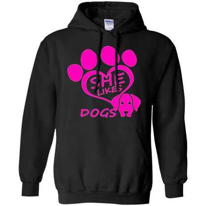 Dog Lovers Shirt She Likes Dogs Black