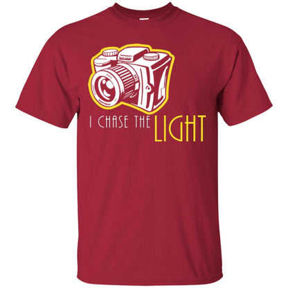 Photography Lover T-shirt I Chase The Light Cardinal