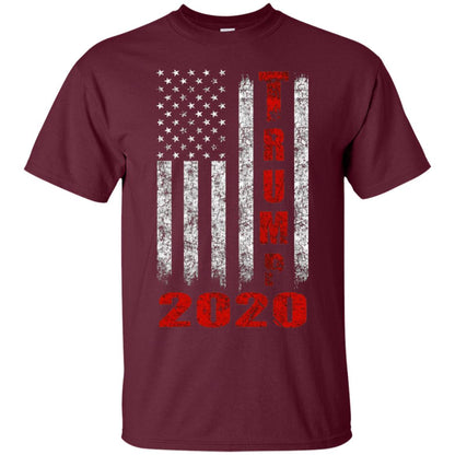 American Flag Vintage Design Trump 2020 T-shirt Maroon