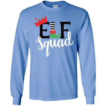 Christmas T-shirt Elf Squad Carolina Blue