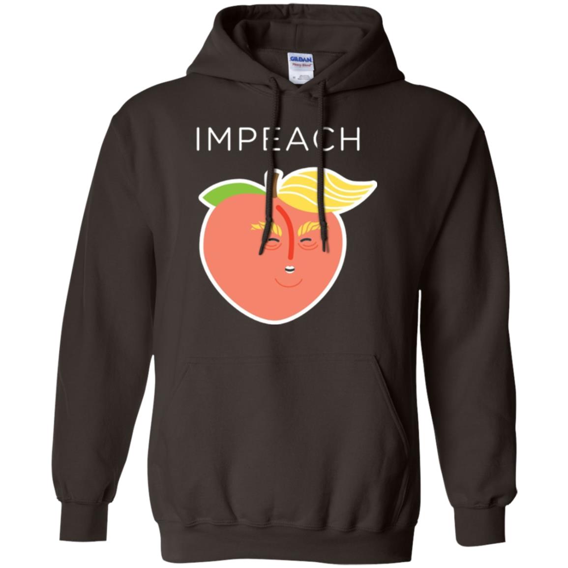 Anti Trump Peach Emoji T-shirt Impeach Donald Dark Chocolate