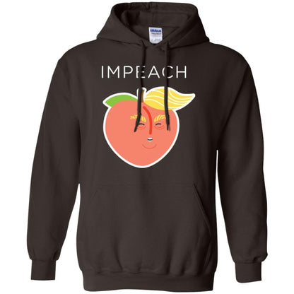 Anti Trump Peach Emoji T-shirt Impeach Donald Dark Chocolate