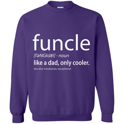 Funcle Definition T-shirt Like Dad But Cooler Purple