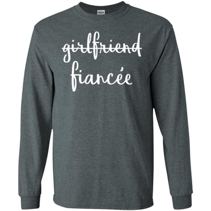 Fiance Engagement Party T-shirt Girlfriend Fiancee Dark Heather