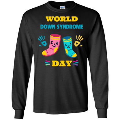 World Down Syndrome Day Hands And Stocks Shirt Black