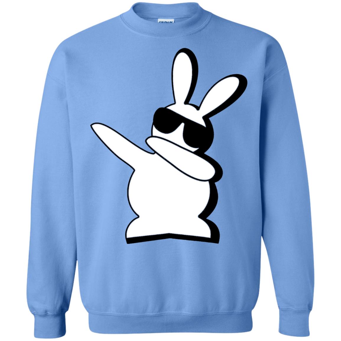 Dabbing Hip Hop Bunny Easter Shirt Carolina Blue