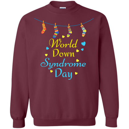 World Down Syndrome Day 21st March Gift Shirt Maroon