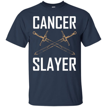 Cancer Slayer Cancer Survivor Shirt Navy