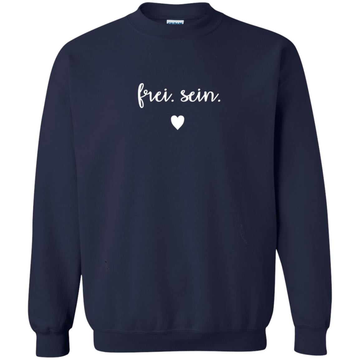 Frei Sein To Be Free German Inspirational Shirt Navy