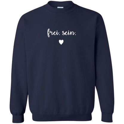 Frei Sein To Be Free German Inspirational Shirt Navy