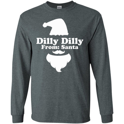 Christmas T-shirt Dilly Dilly From Santa Dark Heather