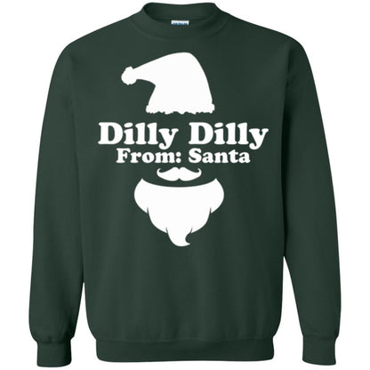Christmas T-shirt Dilly Dilly From Santa Claus T-shirt Forest Green
