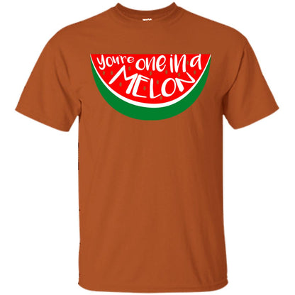 You_re One In A Melon Funny Summer Melon Fruit Shirt Texas Orange