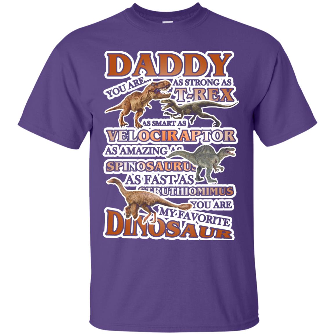 Daddy You Are My Favorite Dinosaur Shirt For Kids Purple
