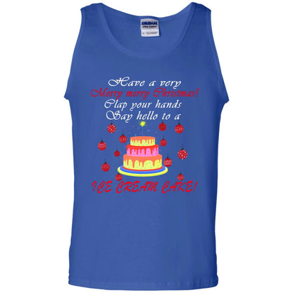 Have A Very Merry Merry Christmas Clap Your Hands Say Hello To A Ice Cream Cake Shirt Royal