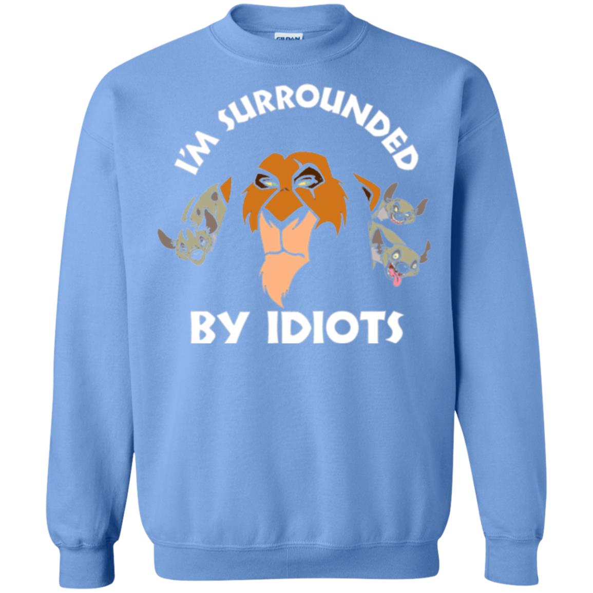 Disney Lion King T-shirt Scar Surrounded By Idiots Carolina Blue