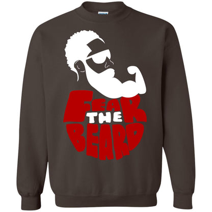 Fear The Beard No Shave November Gift Shirt For Mens Dark Chocolate