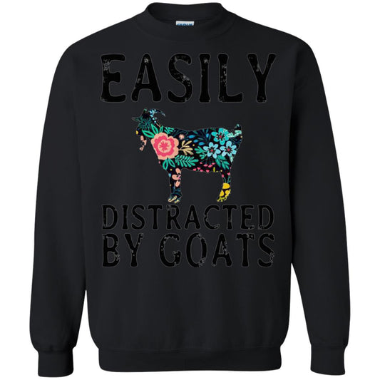 Easily Distracted By Goats Shirt Black