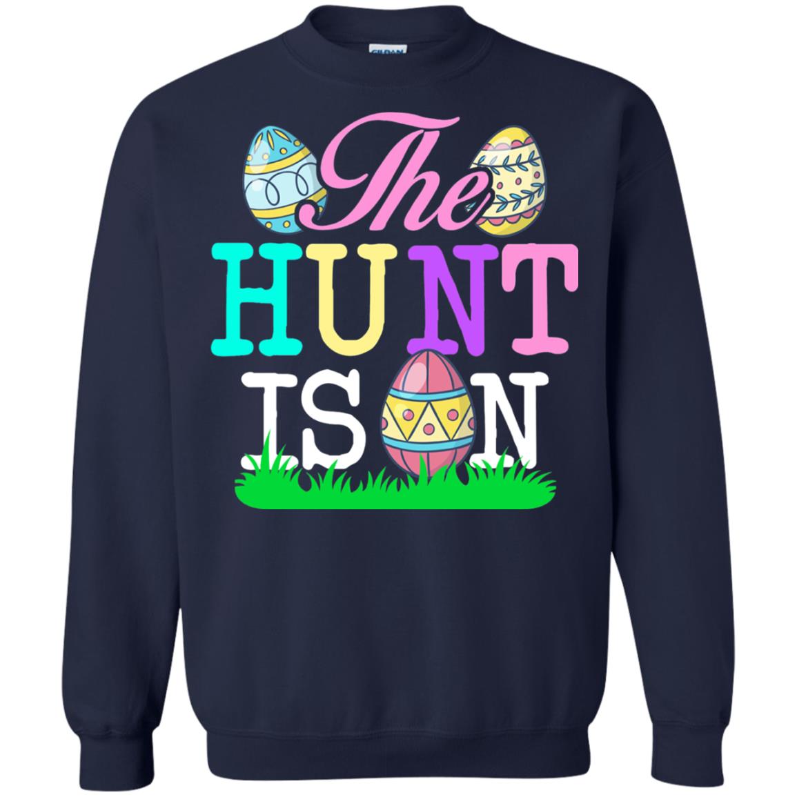 Easter Shirt The Hunt Is On Navy
