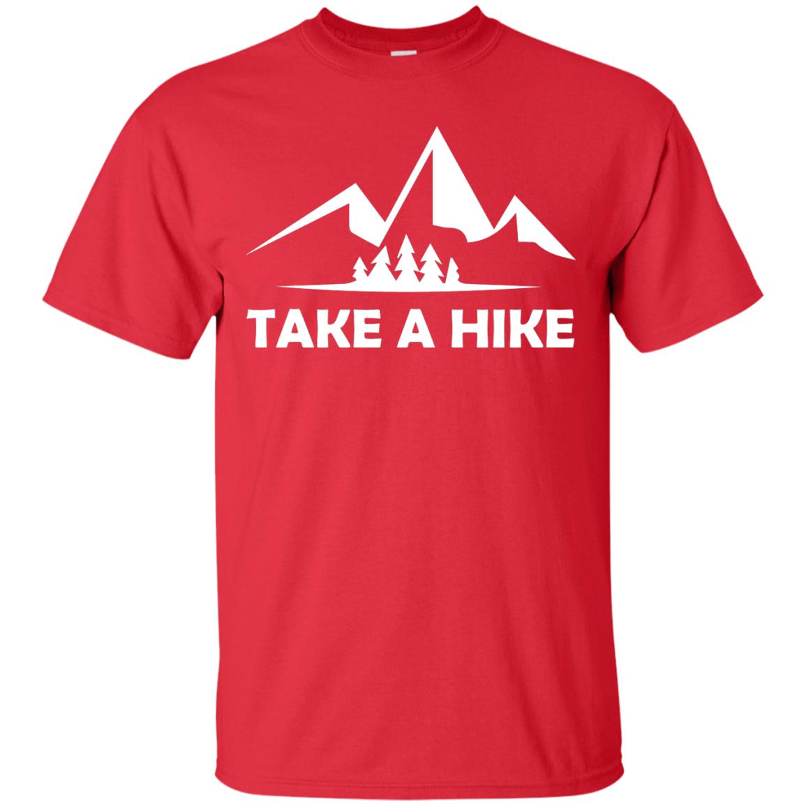 Take A Hike Hiking Lovers T-shirt Red