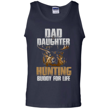 Family Christmas T-shirt Dad And Daughter Hunting Buddy For Life Navy