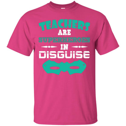 Teachers Are Superheroes In Disguise Movie Lover T-shirt Heliconia