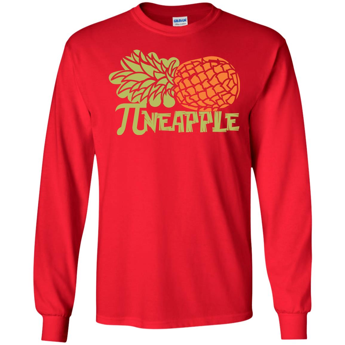 Cool Pineapple Pi Day T-shirt Red