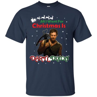 All I Want For Christmas Is Daryl Dixon Shirt Navy