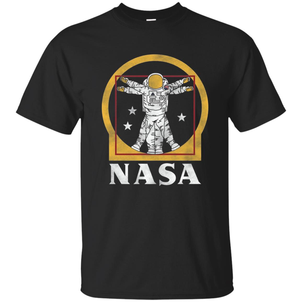 Vitruvian Astronaut T-Shirt Black