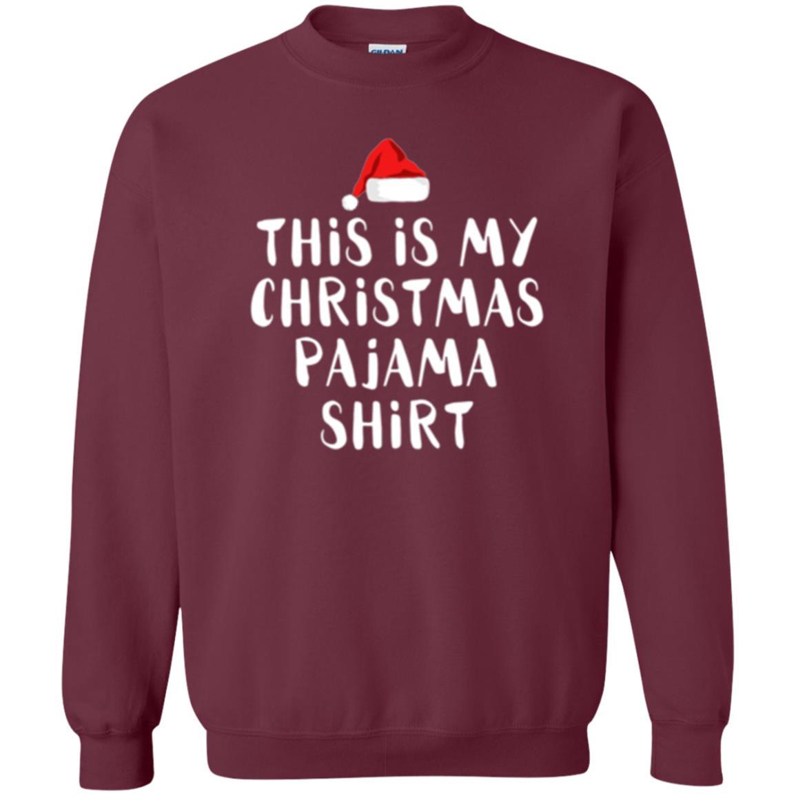 Christmas T-shirt This Is My Christmas Pajama Maroon